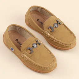 Cute Walk by Babyhug Slip On Formal Loafers - Brown image 2