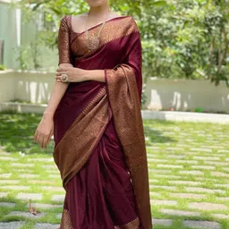 KALINI Woven Design Zari Pure Silk Banarasi Saree-picture-18