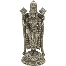 Sri Jagdamba Pearls 800 Silver Danda Balaji Idol - 5 gm image 1