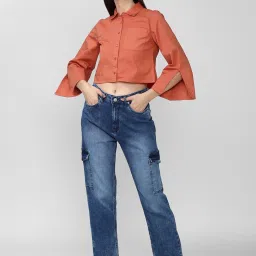 Forever 21 Rust Regular Fit Shirt image 4