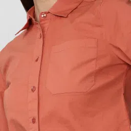 Forever 21 Rust Regular Fit Shirt image 5