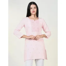 showoffff Showoff Pink Regular Fit Kurtis image 1