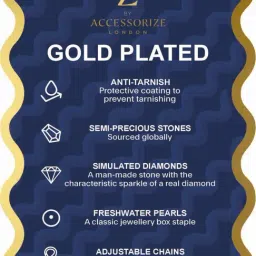 Accessorize London Women's Z Real Gold Plated Initial Stud Earring Letter N image 5