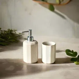 Mason Home Reverie White Polyresin 2-Piece Bathroom Set image 1