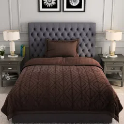 Spaces dark orange polyster haven blanket fleece image 1