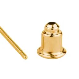 Accessorize London Women's Z Real Gold Plated Initial Stud Earring Letter N image 4