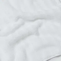 Westside Home White Self-Striped Medium 550 GSM Bath Towel image 3