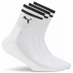 Puma White Cotton Logo Extra Large Socks - Pack of 3 image 1