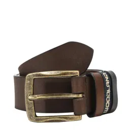 Woodland Brown Casual Leather Belt for Men-image-46