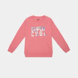 Bodycare Girls Pink Printed Full Sleeves Sweatshirt-image-38