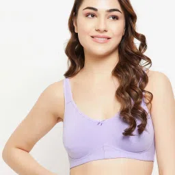 Clovia Purple Plain Bra image 1