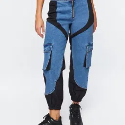 FOREVER 21 WOMEN HIGH WAIST JOGGER FIT ANKLE LENGTH JEANS-picture-23