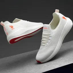 U.S. Polo Assn. Men's LEBRON 3.0 Off White Casual Sneakers image 1