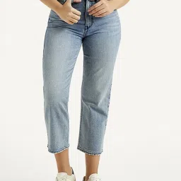Levi's Light Blue Straight Fit Jeans image 1