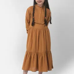Crimsoune Club Kids Yellow Regular Fit Full Sleeves Dress-picture-47