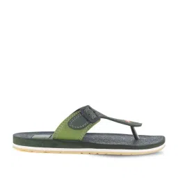 Sparx Men's Green T-Strap Sandals image 1