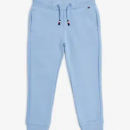TOMMY HILFIGER Blue Boys Regular Fit Solid Mid Rise Jogger-image-86