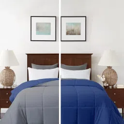 Razzai Navy Poly fill Basic Comforters image 1