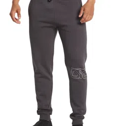 Octave Grey Polyester Regular fit Solid Track Pants image 1