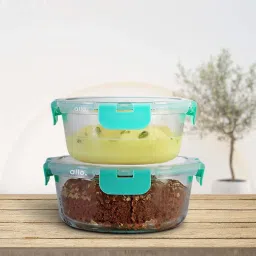 Allo Borosilicate Glass Containers with Lids Microwave Safe Container for Glass Storage Containers image 1
