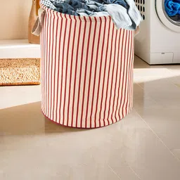 Kuber Industries Grey & Maroon 4 Pieces Printed Cotton Laundry Bags image 1