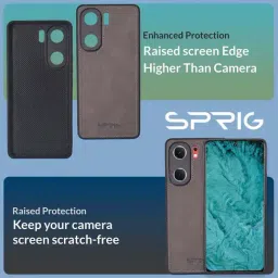 Sprig Back Cover for VIVO IQ NEO 9 PRO (Grey) image 2