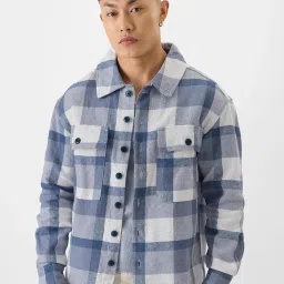 The Souled Store Multicolored Cotton Loose Fit Checks Shackets image 1