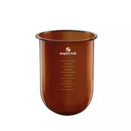Supertek 2000 ml Amber Flask For Dissolution Apparatus With Side Cut, 15.328.2000 (Pack of 2)-picture-40