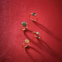 Accessorize London Green Zinc Rings image 1