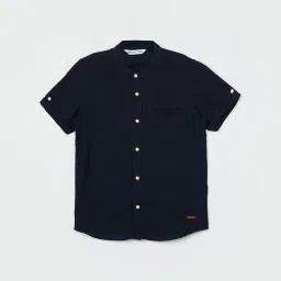 Fame Forever by Lifestyle Kids Navy Regular Fit Shirt image 1