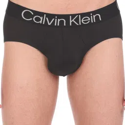 Calvin Klein Black Regular Fit Logo Printed Briefs image 1