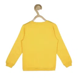 Allen Solly Junior Yellow Cotton Regular Fit Full Sleeves Sweatshirt image 2
