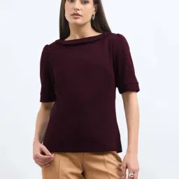 SALT Attire Maroon Top-picture-28