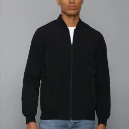 Allen Solly Black Cotton Regular Fit Jacket image 1