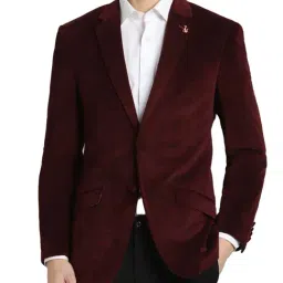 Simon Carter London Maroon Regular Fit Blazer-picture-12