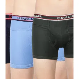 Dollar Bigboss Multicolor Cotton Solid Trunks (Pack of 3) image 1