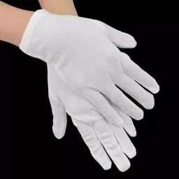 BRUSH HOUSE Universal White Reusable Hand Gloves (Pack of 5) image 3