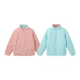 United Colors of Benetton Kids Multicolor Solid Full Sleeves Reversible Jacket image 1