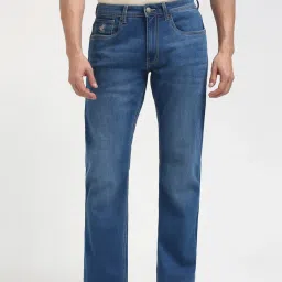 Peter England Blue Cotton Regular Fit Jeans image 1