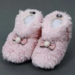 Baby Moo Kids Pink Regular Fit Booties-image-9