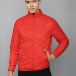 Allen Solly Red Cotton Regular Fit Quilted Jacket image 1