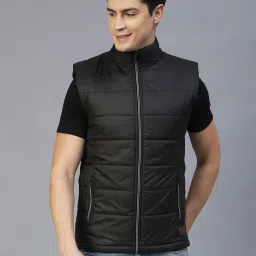 Rigo Black Regular Fit Puffer Jacket image 1