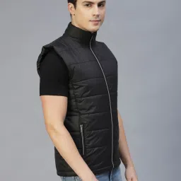 Rigo Black Regular Fit Puffer Jacket image 3