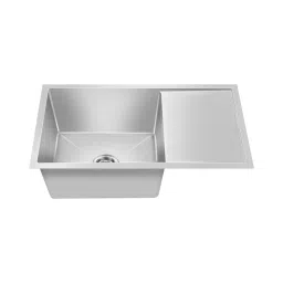 Nirali BG Kitchen Sink Meritox Series Small 915x460 mm (36x18 inch) Hairline Satin Finish Stainless Steel, Ermin-picture-32