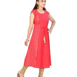 Aarika Kids Pink Printed Kurti image 4