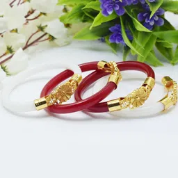 SATTIK Women Set Of 4 Gold-Plated Bangles-picture-26