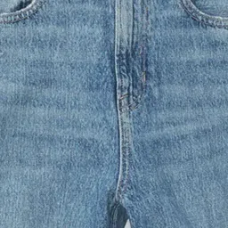 American Eagle Outfitters Blue Regular Fit Heavily Washed Jeans image 4