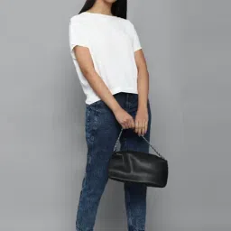 Allen Solly Navy Cotton Mid Rise Jeans image 4