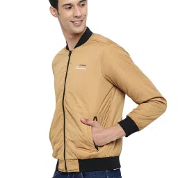 Cantabil Light Mustard Regular Fit Mandarin Collar Jacket image 3