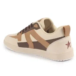 FAUSTO Men's Beige Casual Sneakers image 4